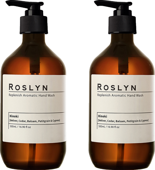 로즐린 아로마틱 핸드워시 히노키, 500ml, 2개