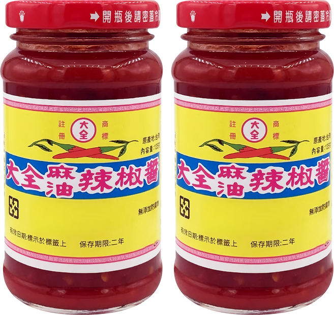 大全 麻油辣椒醬, 135g, 2罐