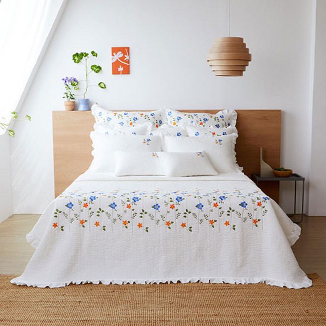 효재 풍기인견 워싱자수 침구세트 코스모스