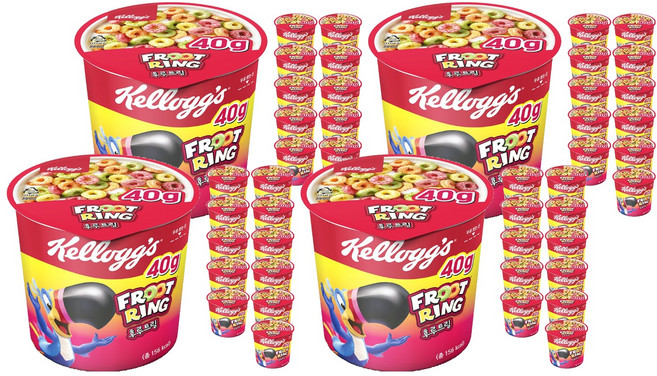 후루트링 컵 시리얼, 40g, 48개