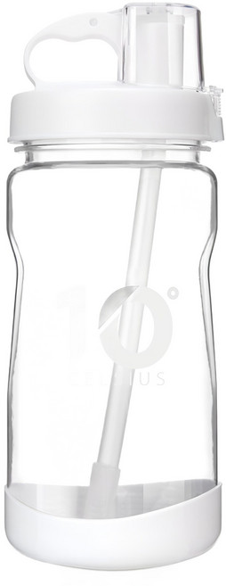 10 Degree CELSIUS 吸管水壺, 白色, 1L, 1個