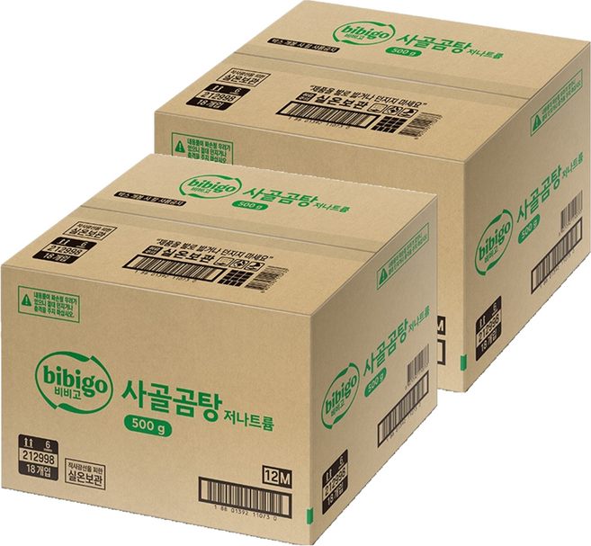 비비고 저나트륨 사골곰탕, 500g, 36개