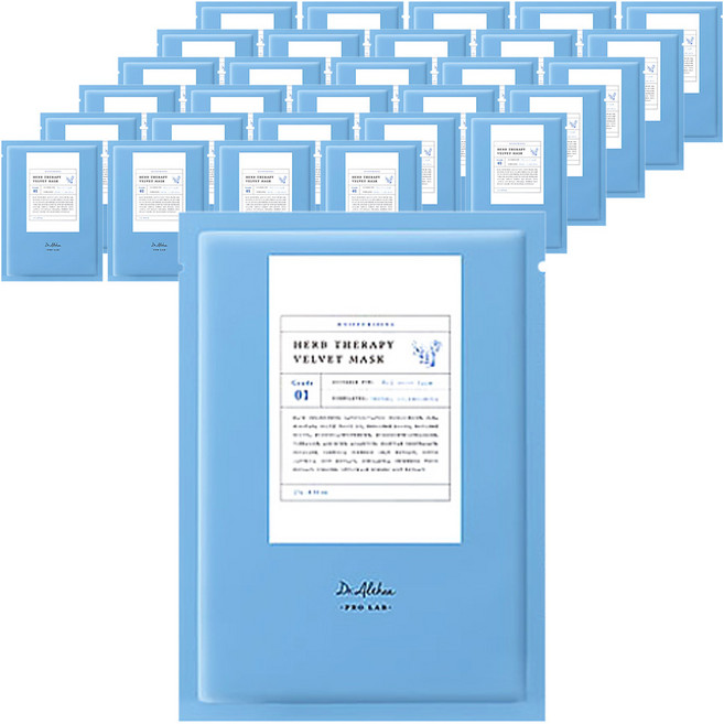 닥터엘시아 허브 테라피 벨벳 마스크 27g, 1개입, 30개
