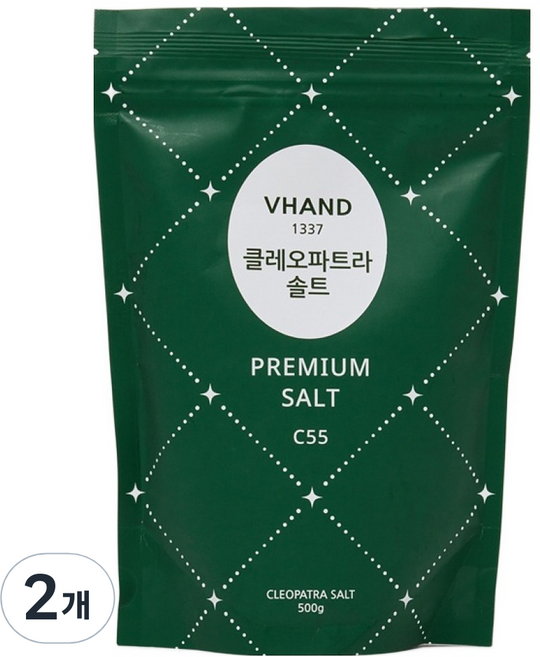 브이핸드 클레오파트라 솔트 C55, 500g, 2개