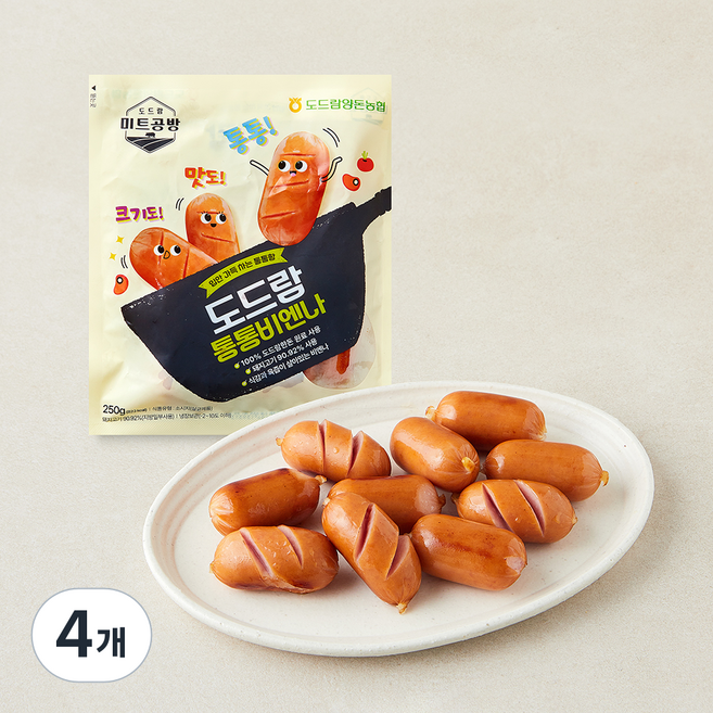 도드람한돈 통통비엔나, 250g, 4개