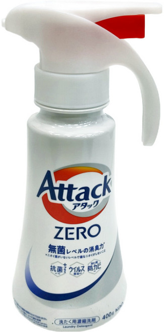 Attack ZERO 洗衣精 按壓式, 400g, 1瓶