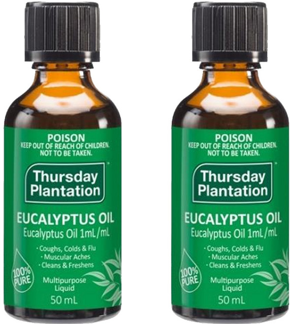 Thursday Plantation 星期四農莊 精油 尤加利, 50ml, 2瓶