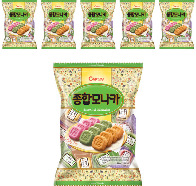 청우식품 종합모나카, 350g, 6개