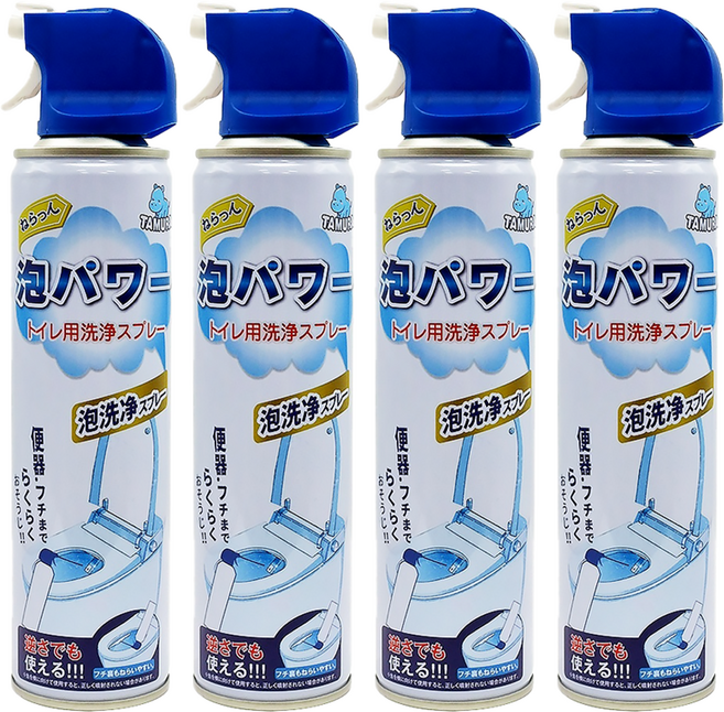 TAMURA 馬桶泡沫清潔劑, 360ml, 4瓶