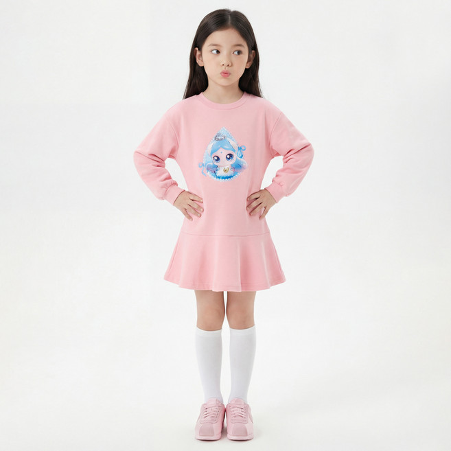 PremierFam 兒童用 Catch! Teenieping 公主九分喇叭連身裙