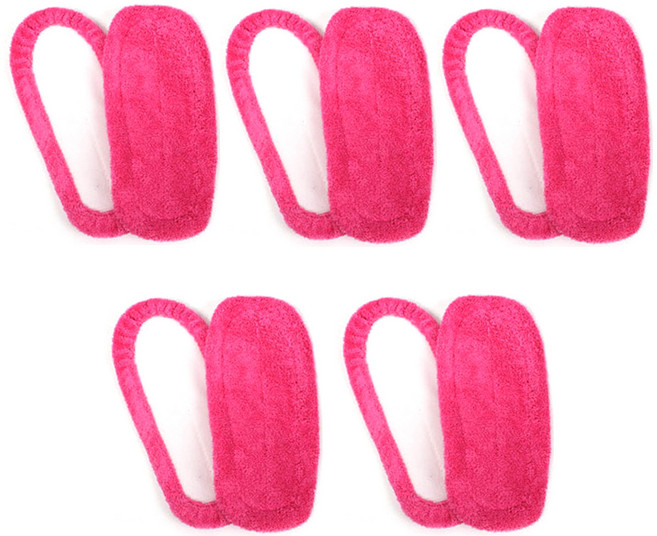 청소 슬리퍼 5p 빨강, 1세트, 분홍