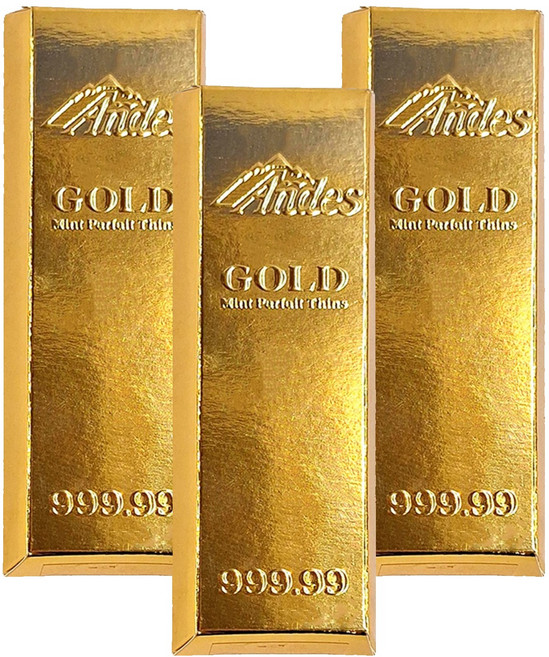 Andes 安迪士 金磚雙薄荷可可薄片, 57g, 3盒