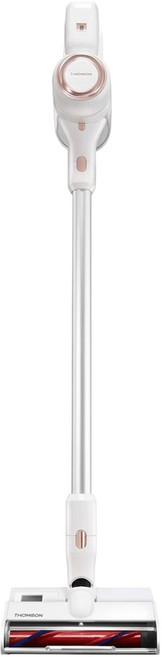THOMSON 湯姆盛 200W 無線手持式 吸塵器 含地板吸頭 刷頭 白色 TM-SAV60D 復古風 19 KPA 直流無刷馬達 HEPA濾網 LED照明
