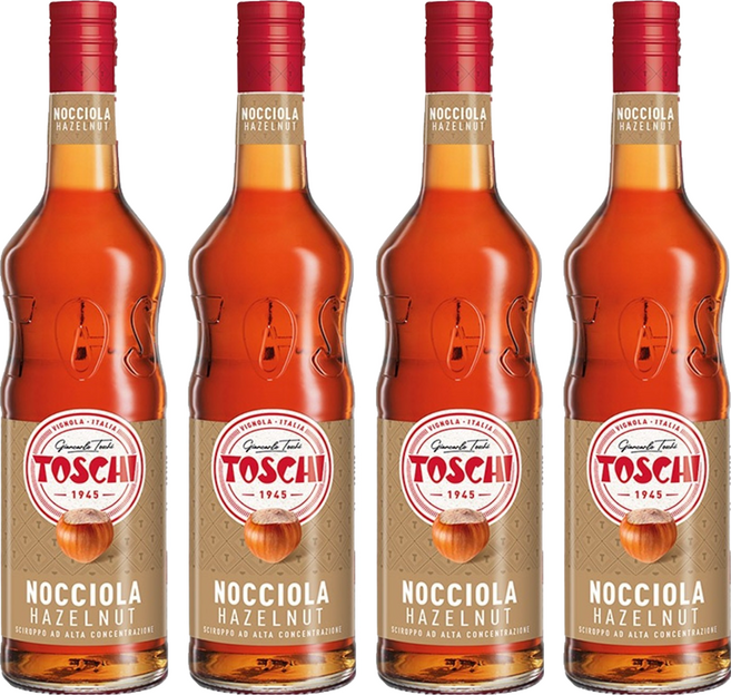 토스키 헤이즐넛향 시럽, 1L, 4개