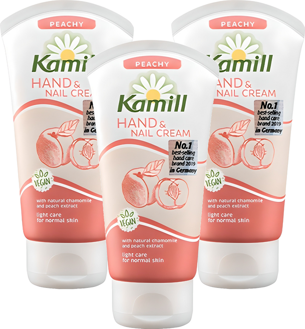 카밀 핸드앤네일 크림 피치, 75ml, 3개