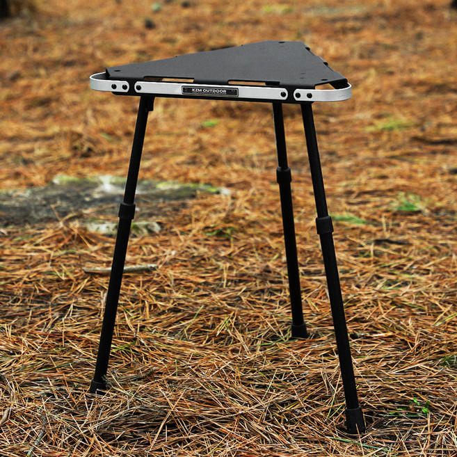 카즈미 원 ETS 접이식 캠핑 테이블, 블랙