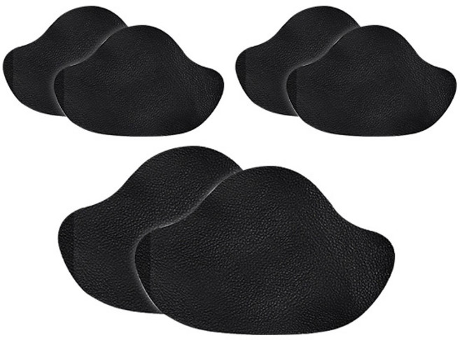 스타리움 신발 뒤꿈치 수선 패치, 블랙, 6개