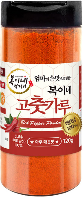 복이네먹거리 베트남 고춧가루 소스용 용기형, 120g, 1개