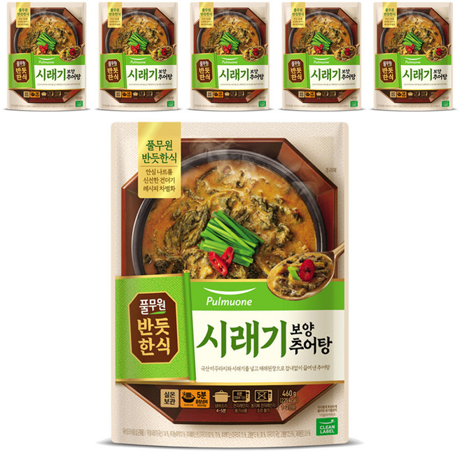 Pulmuone 圃美多 菜乾泥鰍湯, 460g, 6個