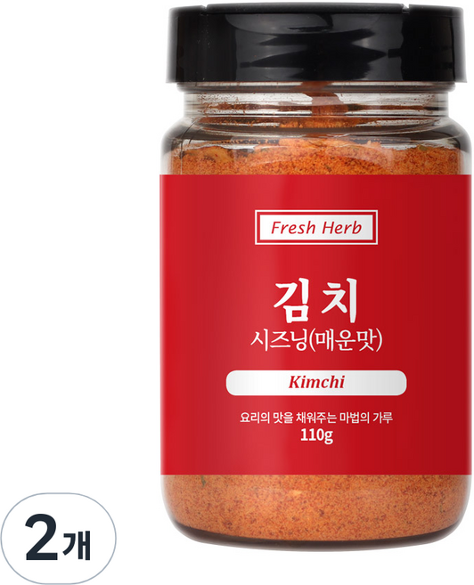 신선약초 매운맛 김치 시즈닝, 110g, 2개