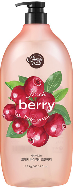 샤워메이트 프레시 바디워시 크랜베리, 1.2kg, 1개