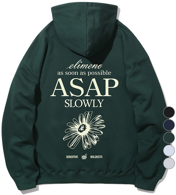 Elimeno 男女通用 EL Slowly 刷毛連帽T恤 ELH0363