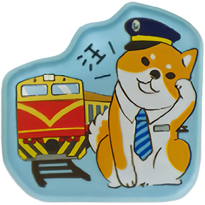 Sunny 三瑩文具 柴之助造型磁鐵(火車), 藍色