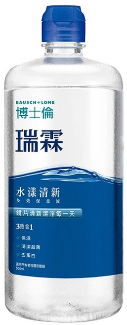博士倫 瑞霖 水漾清新多效保養液, 500ml, 1瓶