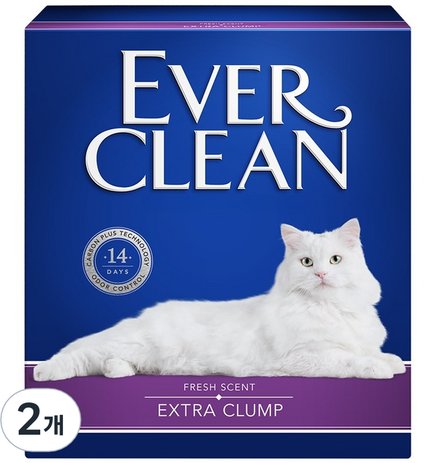 2025 NEW 에버크린 엑스트라 클럼프 벤토나이트 고양이 모래, 8.5kg, 2개, 은은한 향
