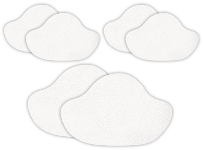 스타리움 신발 뒤꿈치 수선 패치, 화이트, 6개