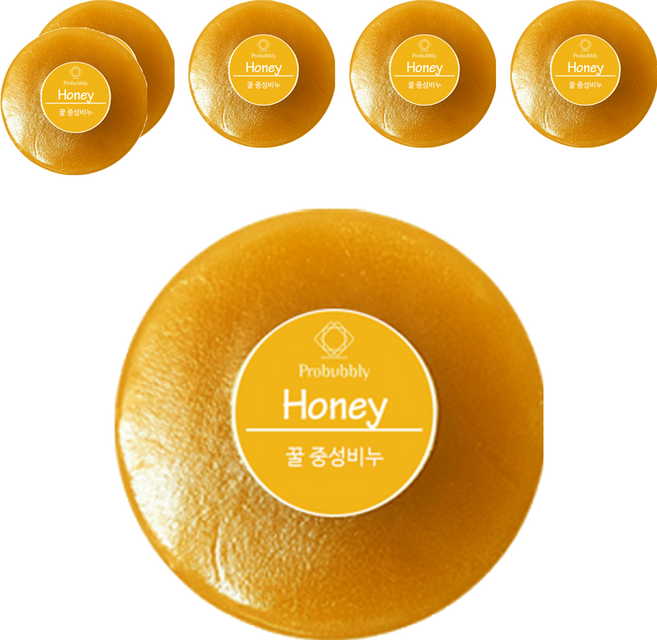 프로버블리 꿀 중성비누, 110g, 6개