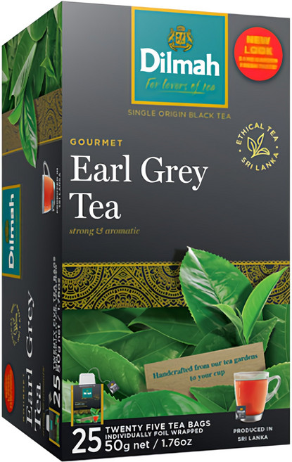 Dilmah 帝瑪 伯爵紅茶 百分之百純錫蘭茶 微妙平衡的醇厚風味, 2g, 25包, 1盒