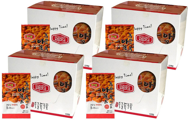 머거본 후렌치 후라이드 아몬드, 40g, 48개