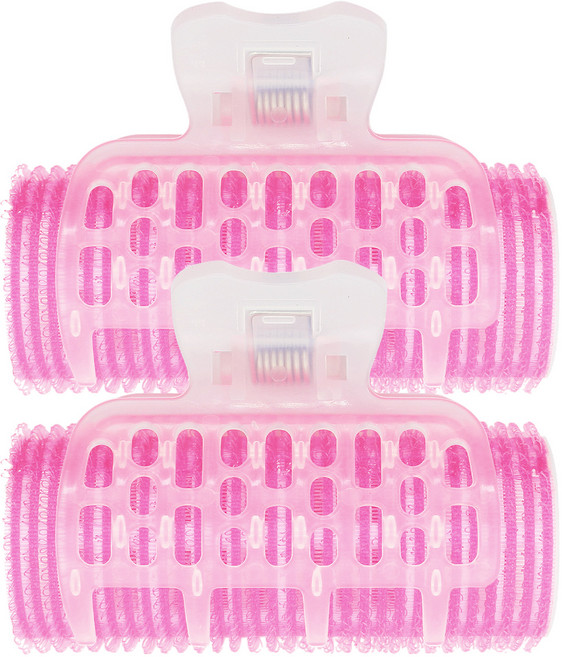 벨로티 롱 집게 헤어롤 세트, 핑크, 2개입