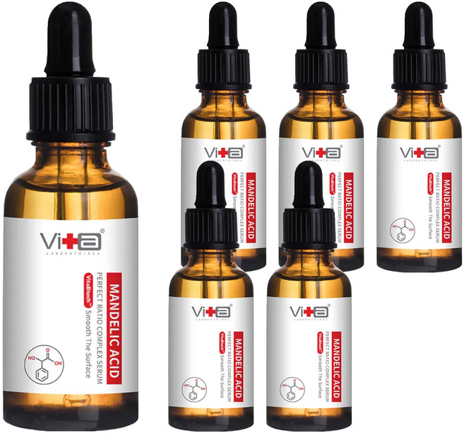 Swissvita 薇佳 蜜花酸晶煥膚美白精萃 VitaBtech升級版 蜜花酸晶黃金比例 改善暗沉 解決角質毛孔問題, 30ml, 6罐