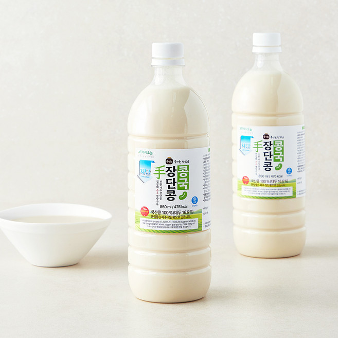프레시오늘 껍질째 손수 영양가득 진한 저당 파주장단콩 콩국, 850ml, 2개