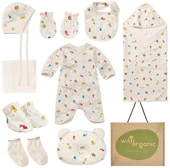 위드오가닉 신생아용 출산선물 10종