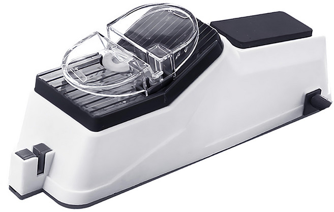 AHOYE 家用電動磨刀器 附磨片 3片, 1組, 白色 + 黑色