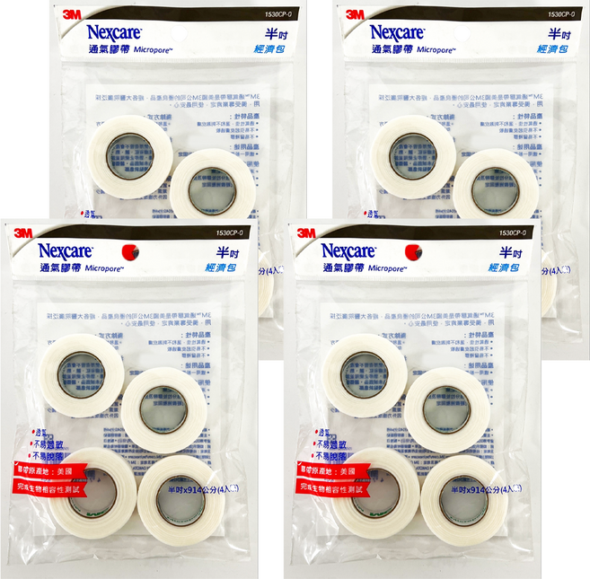 3M Nexcare 通氣膠帶 半吋, 4包