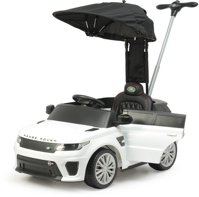 대호토이즈 3세대 레인지로버 전동푸쉬카 전동차, 화이트, 1개