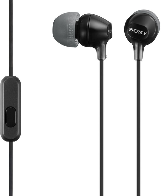 SONY 索尼 Wired 入耳式 耳機 內建麥克風 3.5mm 黑色 MDR-EX15AP