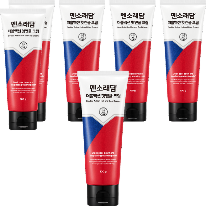 멘소래담 더블액션 핫앤쿨 크림, 100g, 6개