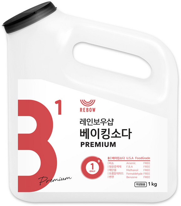 레인보우샵 베이킹소다 프리미엄, 1kg, 1개