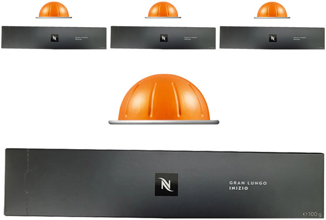 NESPRESSO Vertuo Inizio 膠囊咖啡, 10g, 10顆, 4盒