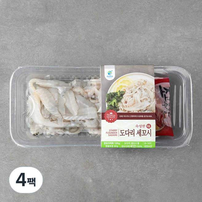은하수산 숙성한 도다리 세꼬시 (냉장), 120g, 4팩