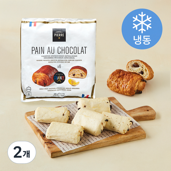 르푸닐드피에르 뺑오쇼콜라 (냉동), 70g, 2개, 6개입