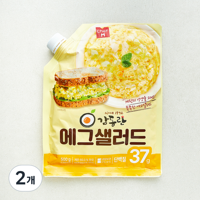 쉐프엠 감동란 에그샐러드, 500g, 2개