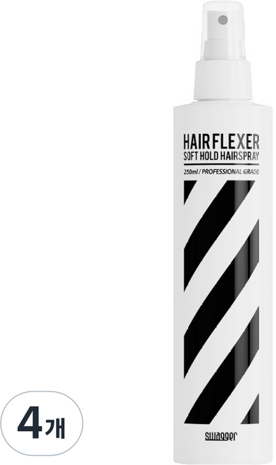 스웨거 헤어 플렉서 소프트 스프레이, 4개, 250ml