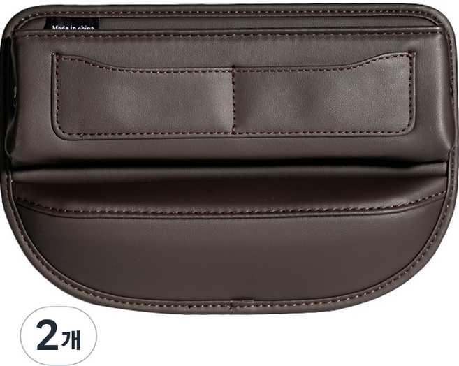 리버폭스 차량용 완전편해 틈새쿠션 정리함, 다크브라운, 2개