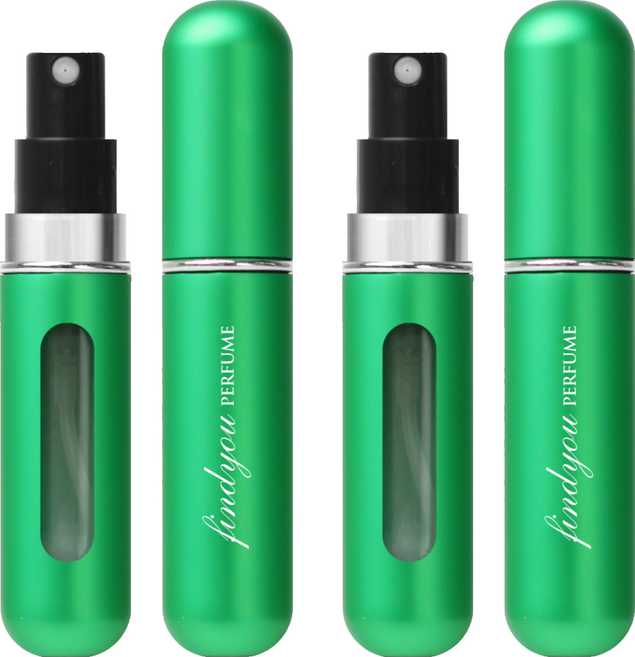 파인듀 향수 공병 5ml, 매트그린, 2개